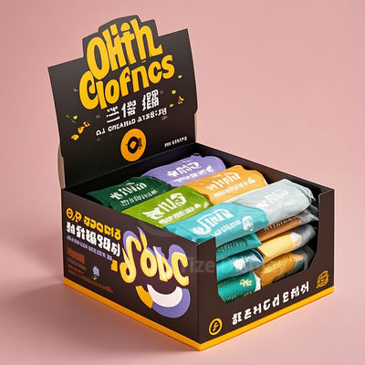 Custom PDQ Countertop Retail Display Cardboard Corrugated Tear Away Box POS Shelf Packaging for Sushi
