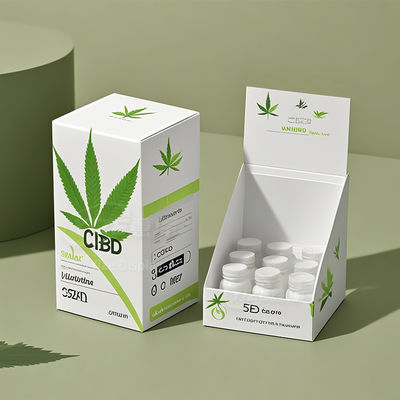 Custom PDQ Countertop Retail Display Cardboard Corrugated Tear Away Box POS Shelf Packaging for Sushi