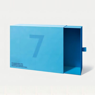 Luxury Custom Printed Logo Cardboard Paper Rigid Pull out Sleeve Sliding Rigid Drawer Gift Box Packaging with Sponge Insert