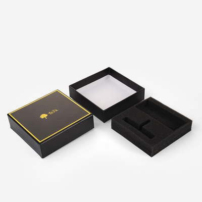 Custom Logo Die Cut Paper Gift Boxes High Density EPE Foam Insert Shockproof Trays Drawer Slide Embossed Sponge Cardboard