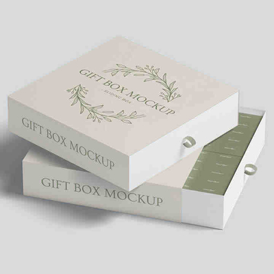 Customized Luxury Thin Jewelry Boxes Colorful Cardboard Bracelet Gift Packaging Set Recycled Kraft Material Perfume Wedding