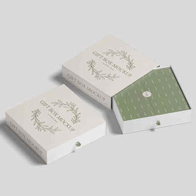 Small Elegant Custom Rigid Cardboard Paper Packaging Sliding Drawer Gift Box for Jewelry-Necklace Ring Bracelet UV Sponge