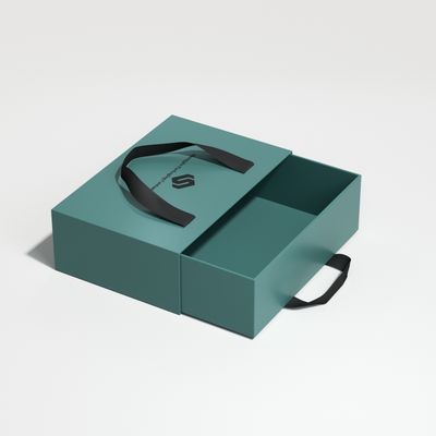 Small Elegant Custom Rigid Cardboard Paper Packaging Sliding Drawer Gift Box for Jewelry-Necklace Ring Bracelet UV Sponge