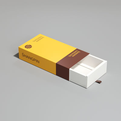 Small Elegant Custom Rigid Cardboard Paper Packaging Sliding Drawer Gift Box for Jewelry-Necklace Ring Bracelet UV Sponge