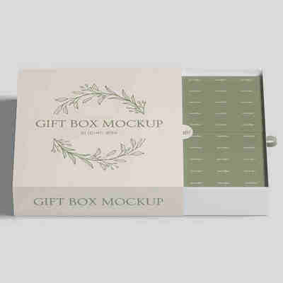 Small Elegant Custom Rigid Cardboard Paper Packaging Sliding Drawer Gift Box for Jewelry-Necklace Ring Bracelet UV Sponge