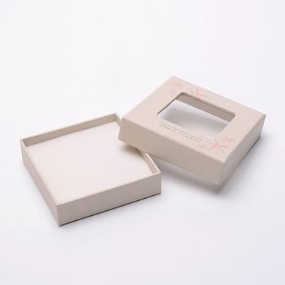 Custom Brown Paper Gift Boxes with Clear Window Luxury Lid and Base High-End Sponge Liner for Small Business