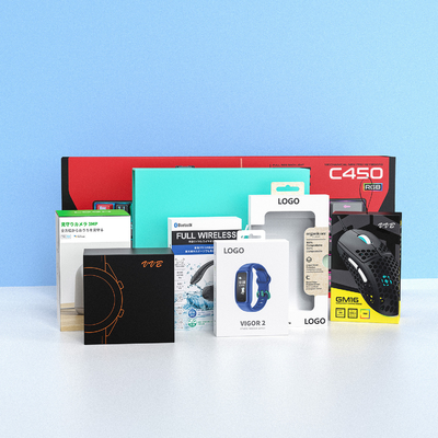 High Quality Small Lid and Base Gift Box Blue Packaging Paper Top and Bottom Paperboard Box With Customized Logo