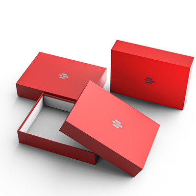 High Quality Small Lid and Base Gift Box Blue Packaging Paper Top and Bottom Paperboard Box With Customized Logo