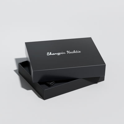 Outlet Paper Bow Tie Necktie Pin Gift Set Box Package Wholesale Logo Tie Gift Set Men Bow Paper Packaging Box for Tie