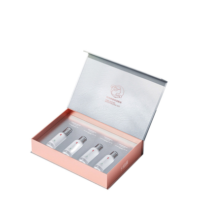Luxury Recyclable Magnetic Box Custom Logo Lip Gloss Tubes Recycled Rigid Paper Gift Box Sponge Liner Cosmetics Packing Boxes