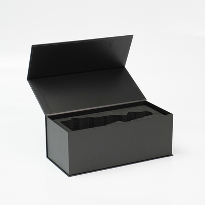 Luxury Recyclable Empty Magnetic Box Custom Logo Wholesale Eva Rigid Cardboard Magnetic Gift Packaging Box With Eva Foam Insert