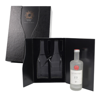 Customizable Recyclable Rigid Paper Box for Wine & Spirits Whisky Red Wine & Vodka Gift Box with Embossed Finish Sponge Lining
