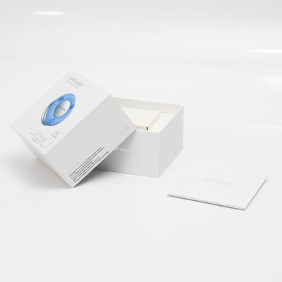 Recyclable Electronics Accessories Gift Paper Box with Custom Logo Top Bottom Lid Base Heaven Earth Cover Embossed Printing