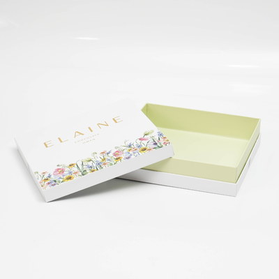 Recyclable Electronics Accessories Gift Paper Box with Custom Logo Top Bottom Lid Base Heaven Earth Cover Embossed Printing