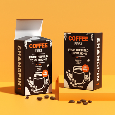 Wholesale Price Book Shaped Foldable Paper Box Coffee Bag Packaging for Instant Coffee