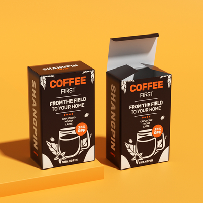 Wholesale Price Book Shaped Foldable Paper Box Coffee Bag Packaging for Instant Coffee