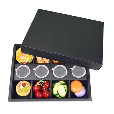 Customized Logo Strawberry Fruit Handmade DIY Starry Sky Gift Tray 9 Piece White Paper Packaging Box for Food Truffle