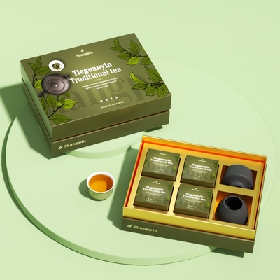 Customized Design LOGO Premium Empty Green Tea Packaging Box Set New Universal Longjing Maojian Biluochun Gift Boxes