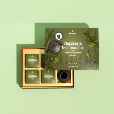 Customized Design LOGO Premium Empty Green Tea Packaging Box Set New Universal Longjing Maojian Biluochun Gift Boxes