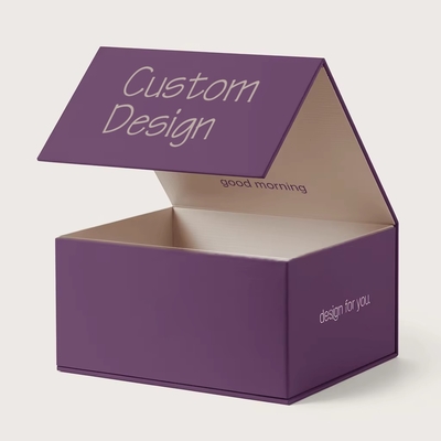 Custom Large Luxury Rigid Cardboard Magnetic Gift Box Wig Paper & Wedding Dress Packaging for Socks Sponge Lining