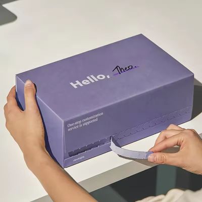 Eco Corrugated Cardboard Flat Boxes Tear Strip Zipper Box With Logo Packaging Shipping Mailer Kraft Box for Clothing Recyclable