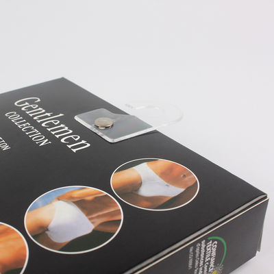 Clear Window Sexy Underwear for Women and Men Panty Packaging Box with Buckle for Socks and Fur Use
