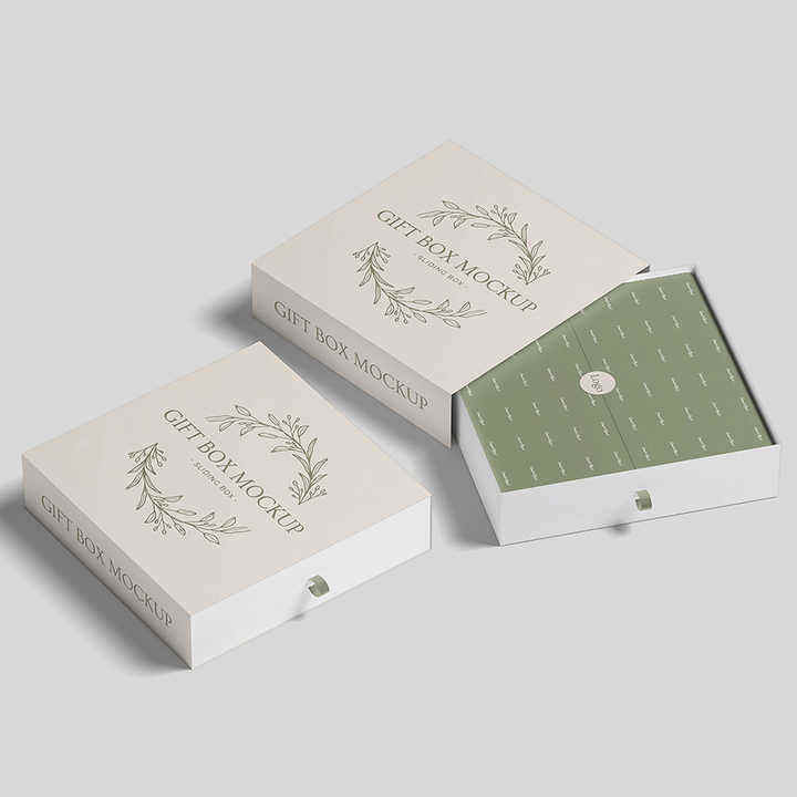 Small Elegant Custom Rigid Cardboard Paper Packaging Sliding Drawer Gift Box for Jewelry-Necklace Ring Bracelet UV Sponge