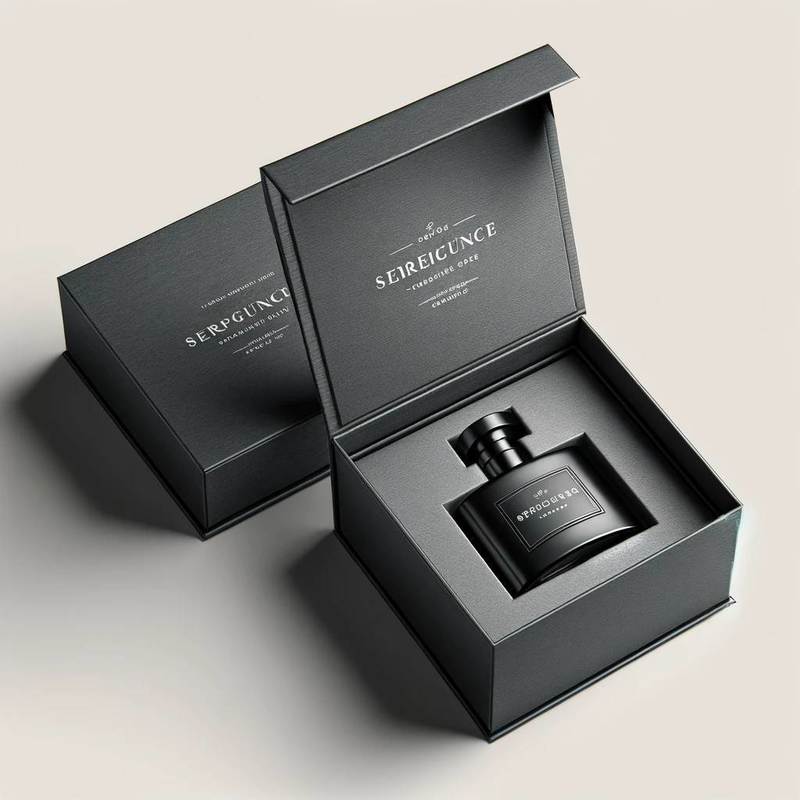 Custom Logo Design Recyclable Premium Perfume Box Exquisite Book Shape Matt Lamination Unique Paper Cardboard Woman Essential