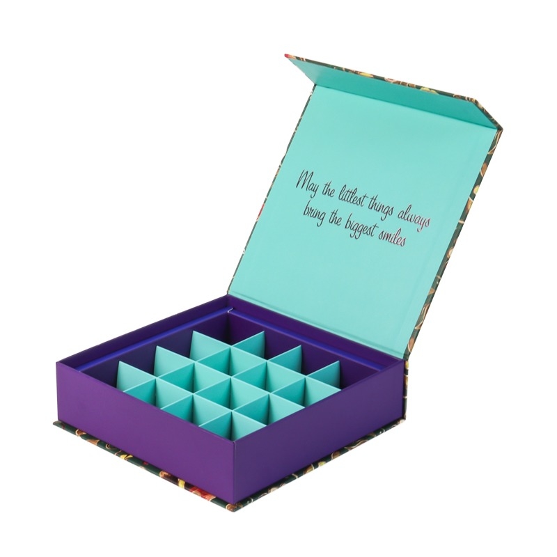Customized Empty Wedding Chocolate Packaging Gift Boxes Recyclable Magnetic Paper with Sponge Liner Matt Lamination Handling