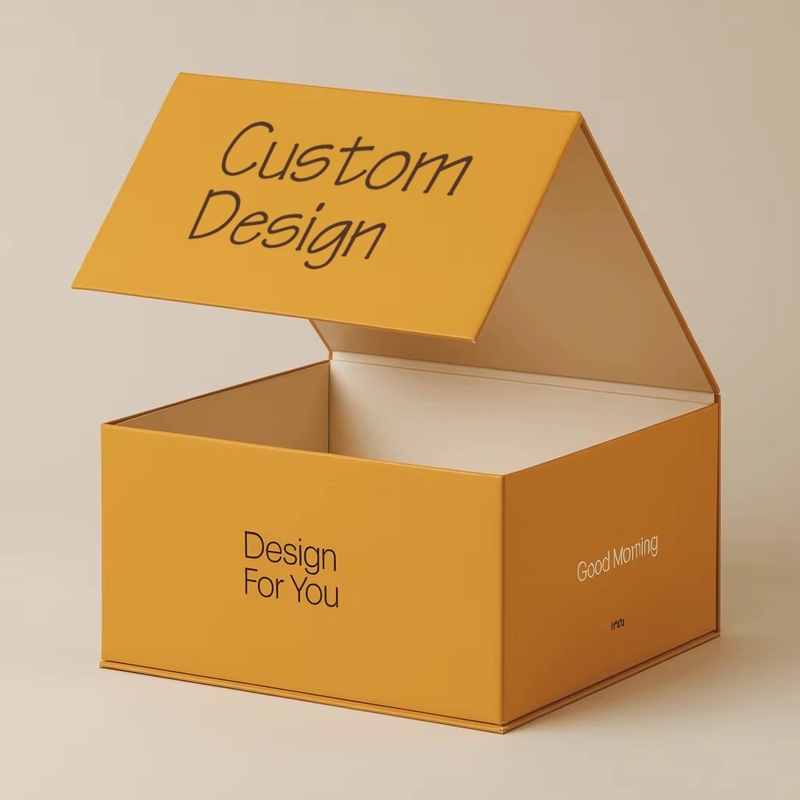 Custom Large Luxury Rigid Cardboard Magnetic Gift Box Wig Paper & Wedding Dress Packaging for Socks Sponge Lining