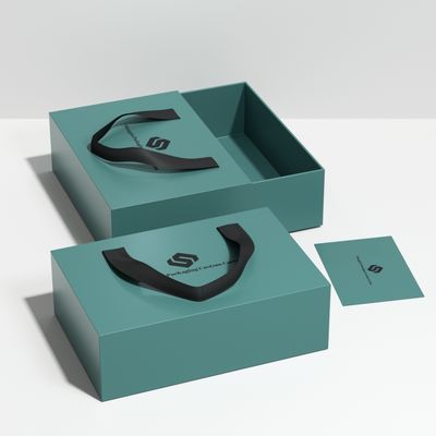 Luxury Jewelry Drawer Box Custom Logo Aseptic Recycled Sponge Lining for Necklace False Eyelashes Tea Box Packaging