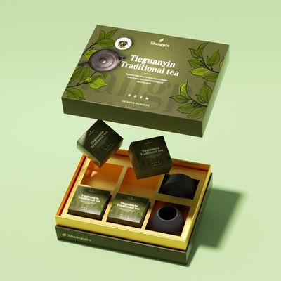 Customized Design LOGO Premium Empty Green Tea Packaging Box Set New Universal Longjing Maojian Biluochun Gift Boxes